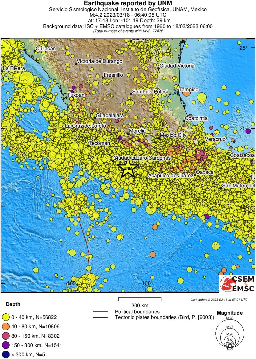 wide historical seismicity