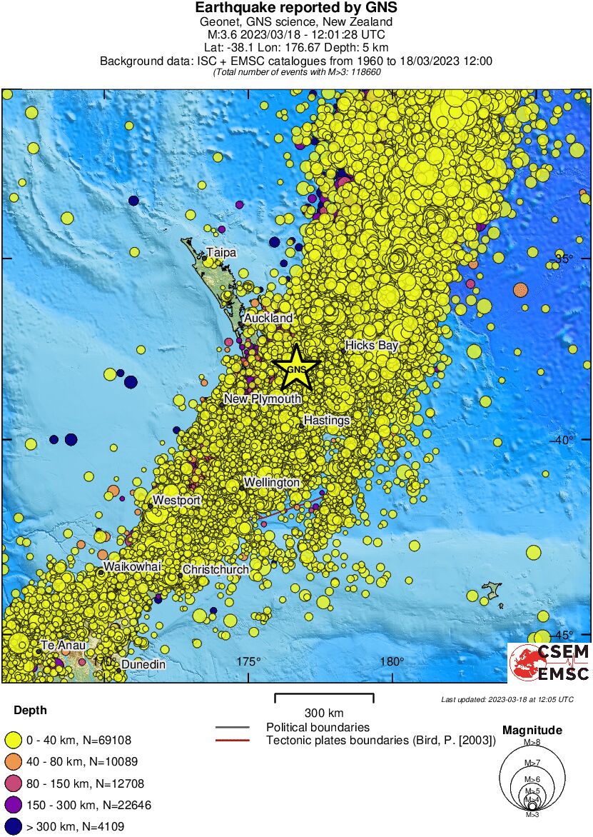 wide historical seismicity
