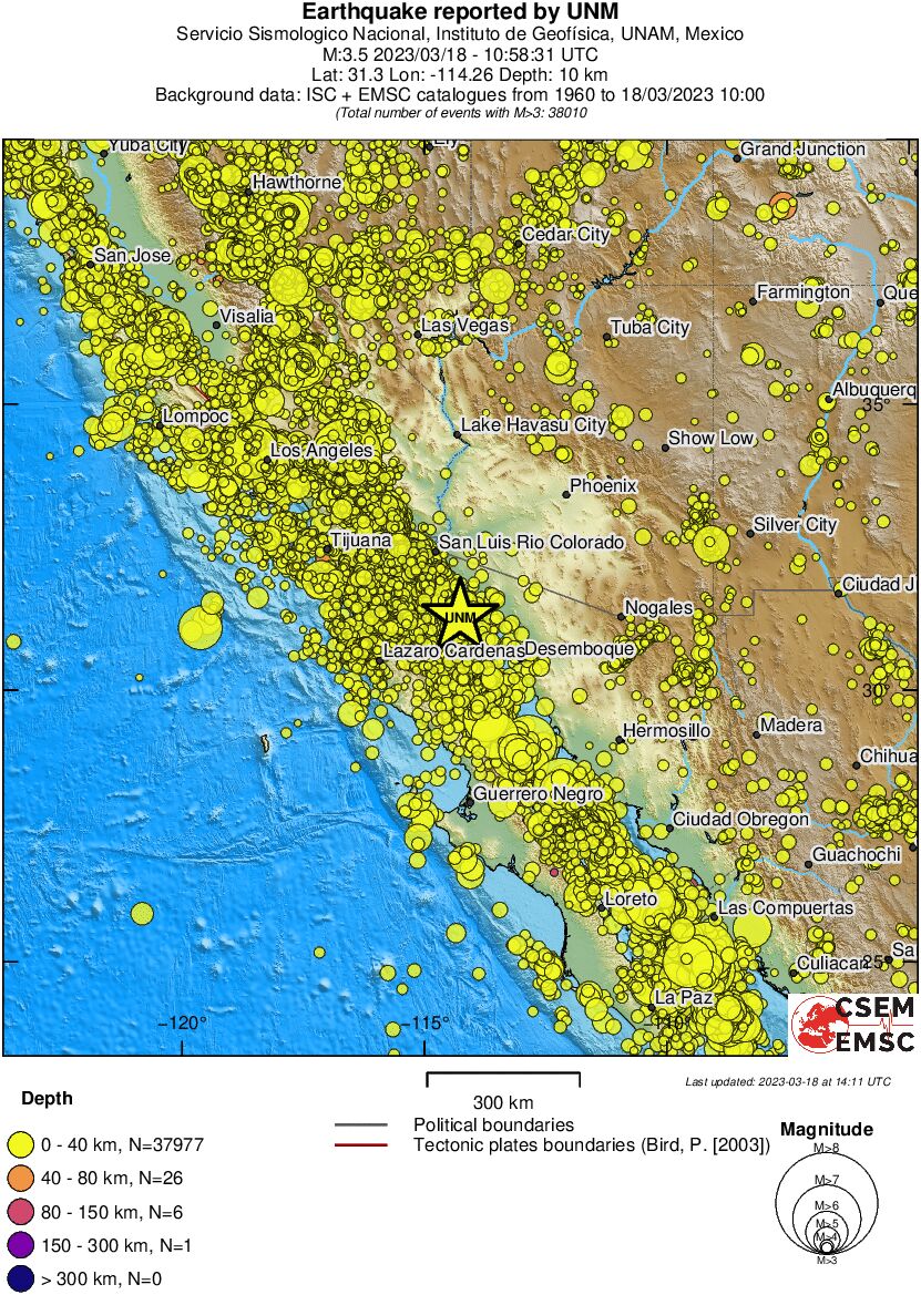 wide historical seismicity