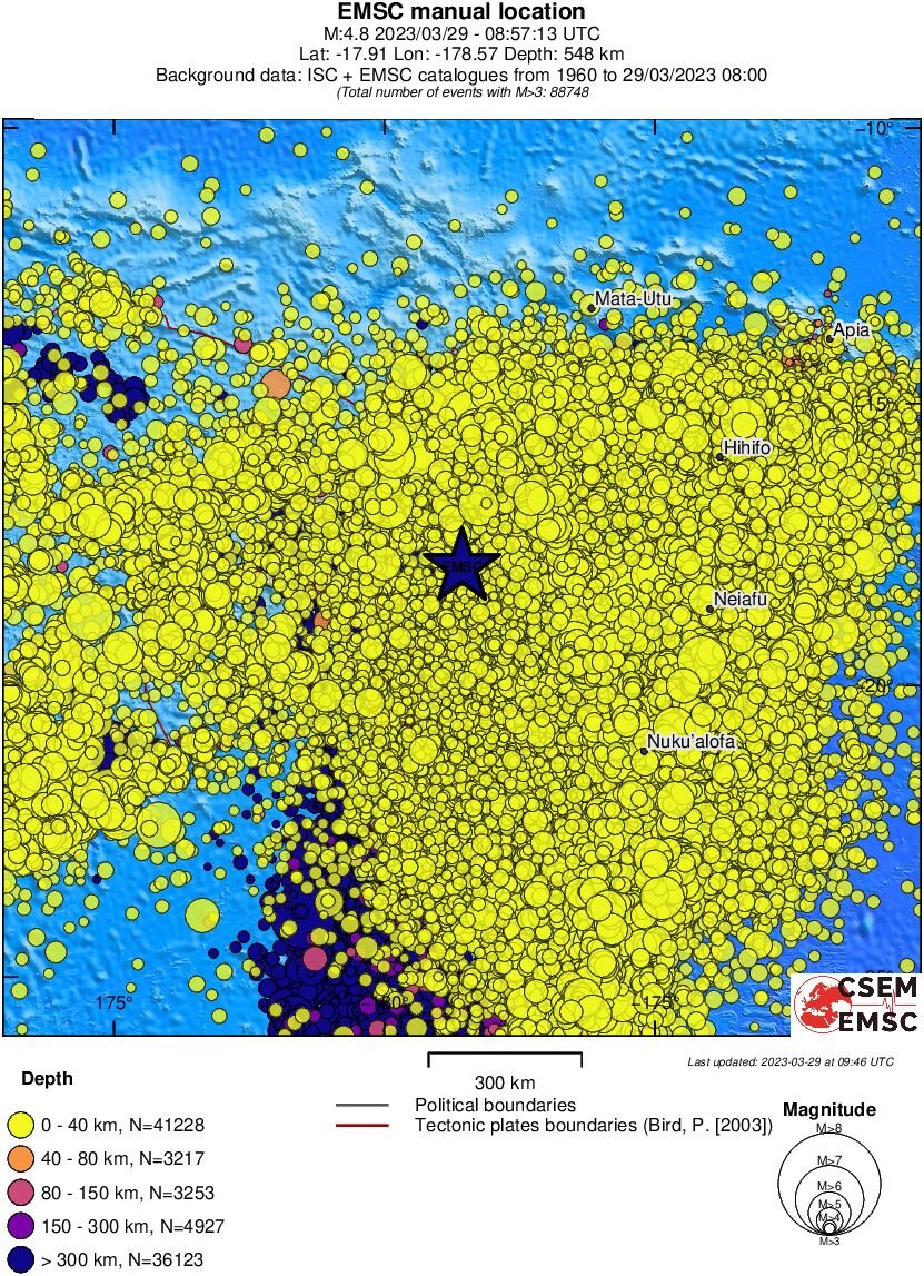 wide historical seismicity