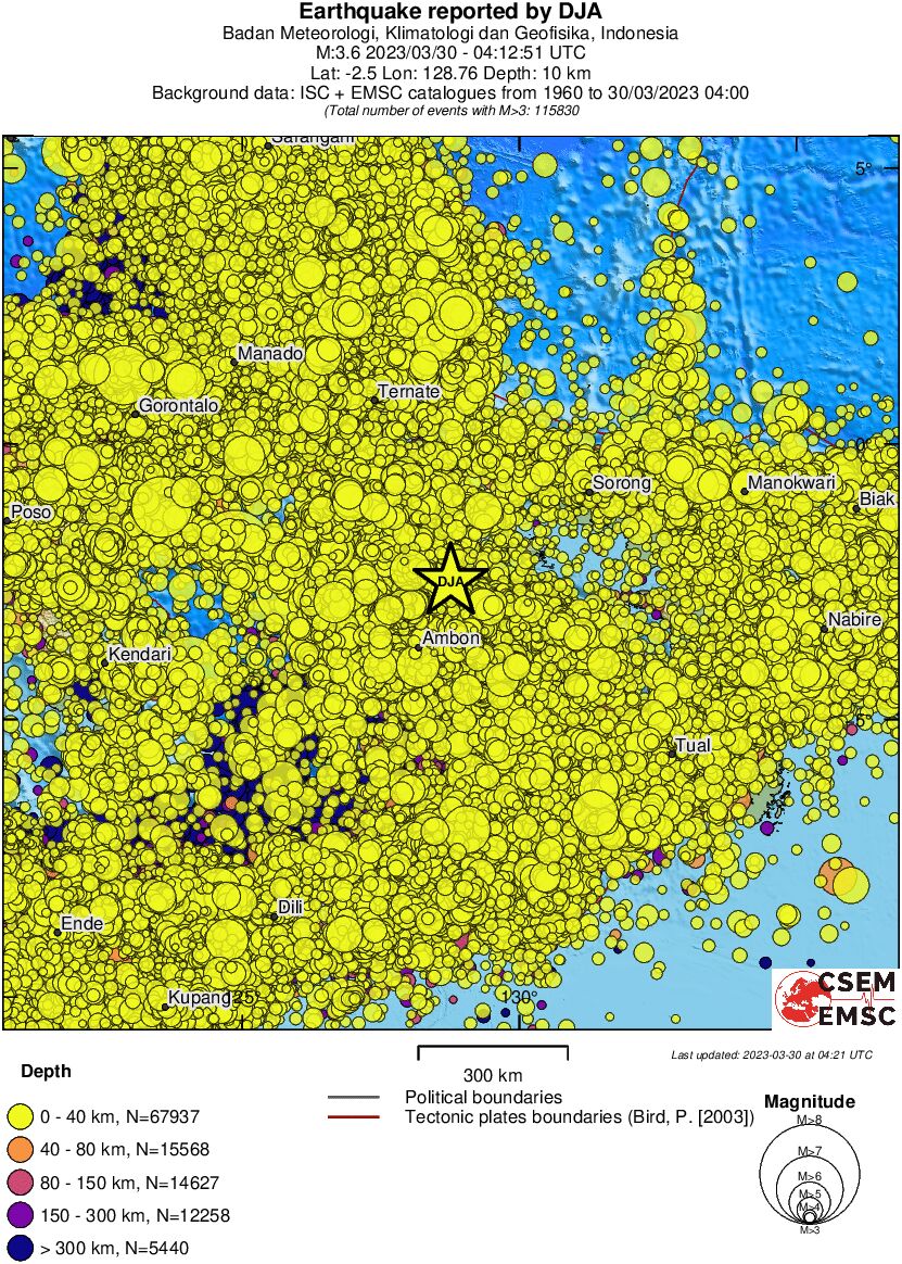 wide historical seismicity