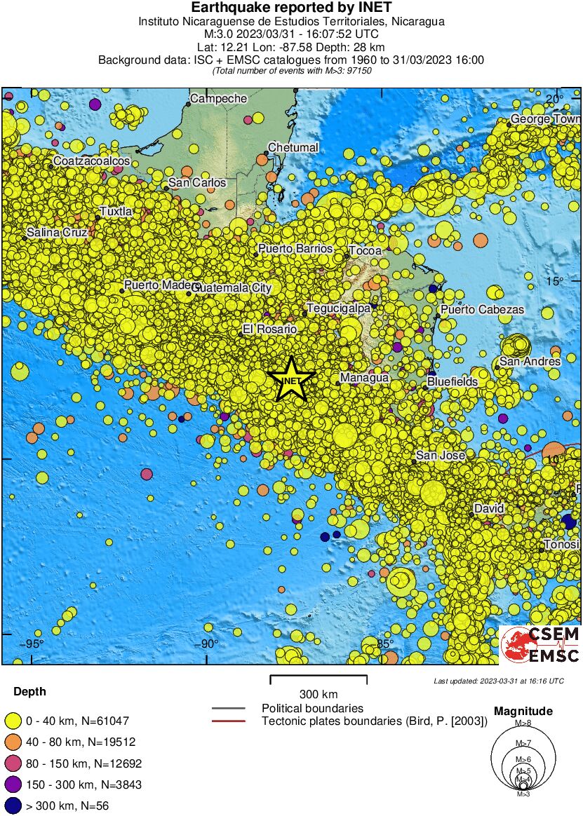 wide historical seismicity