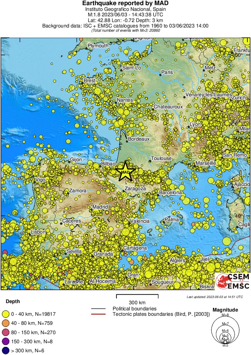 wide historical seismicity