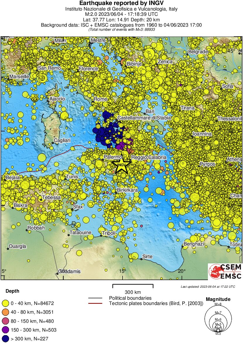 wide historical seismicity