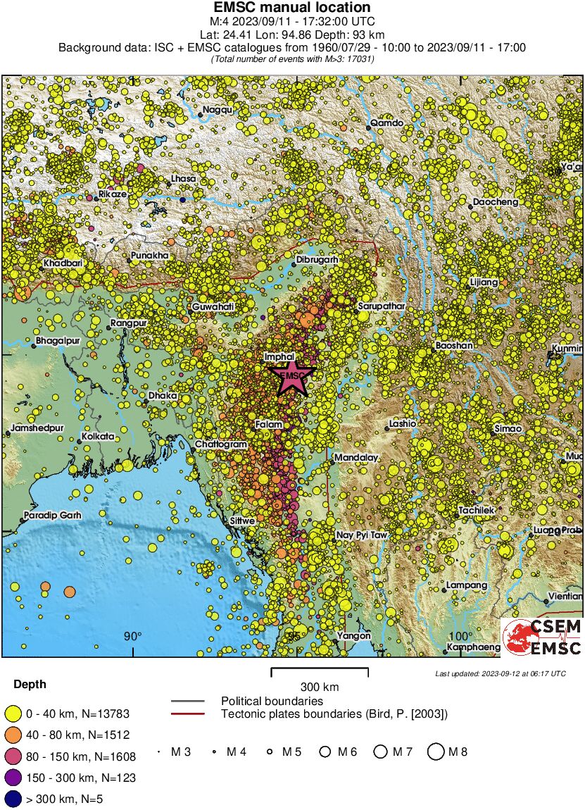 wide historical seismicity