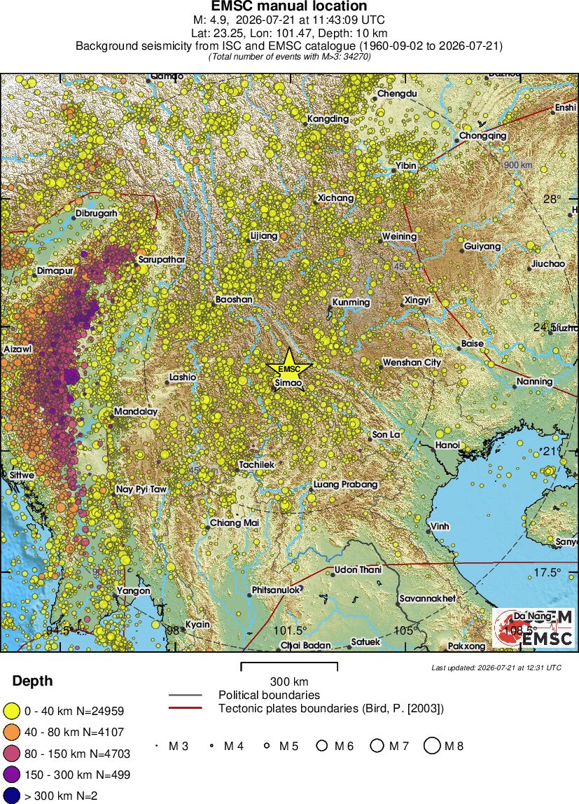 wide historical seismicity