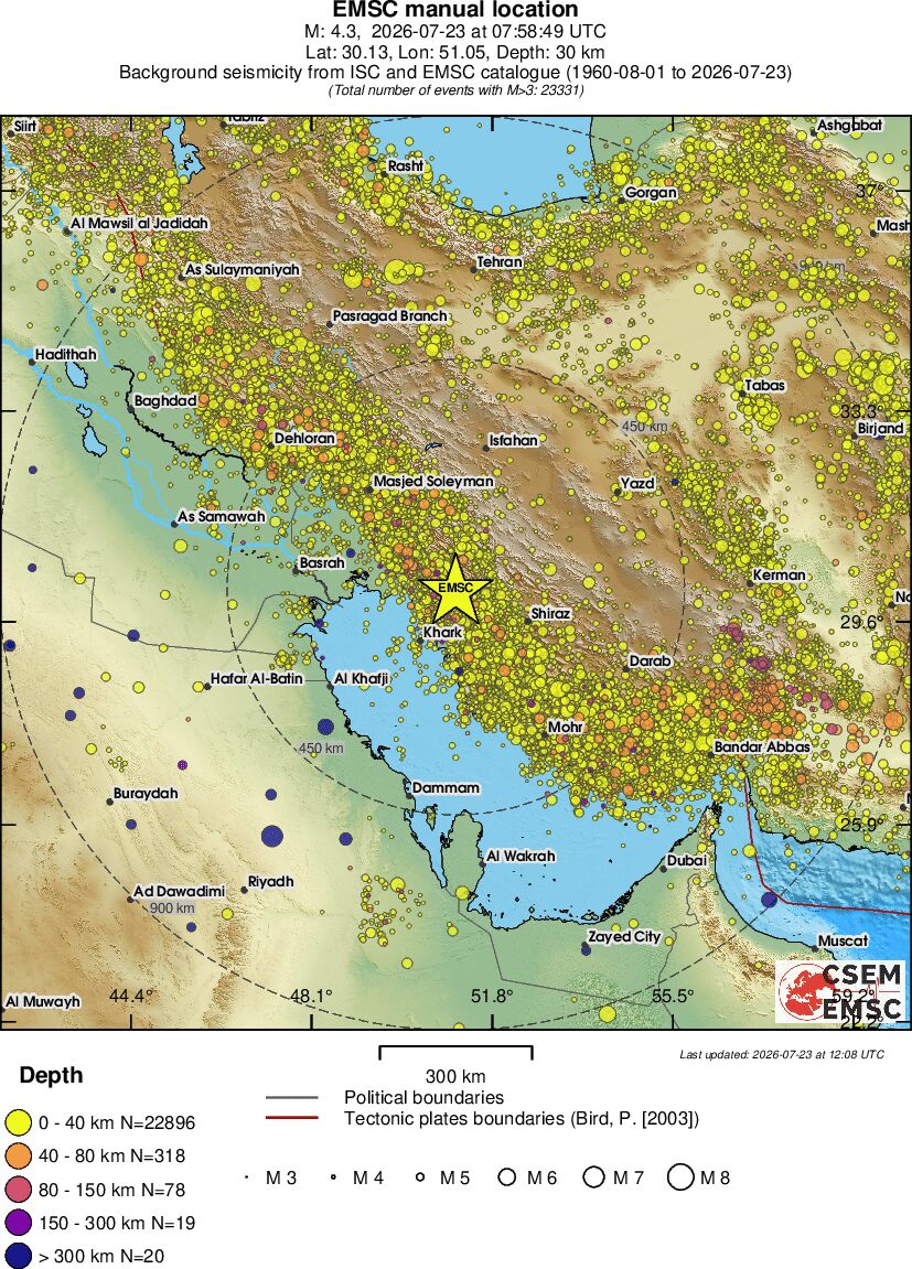wide historical seismicity