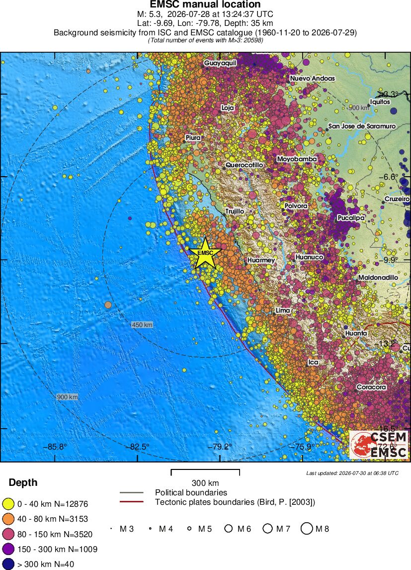 wide historical seismicity