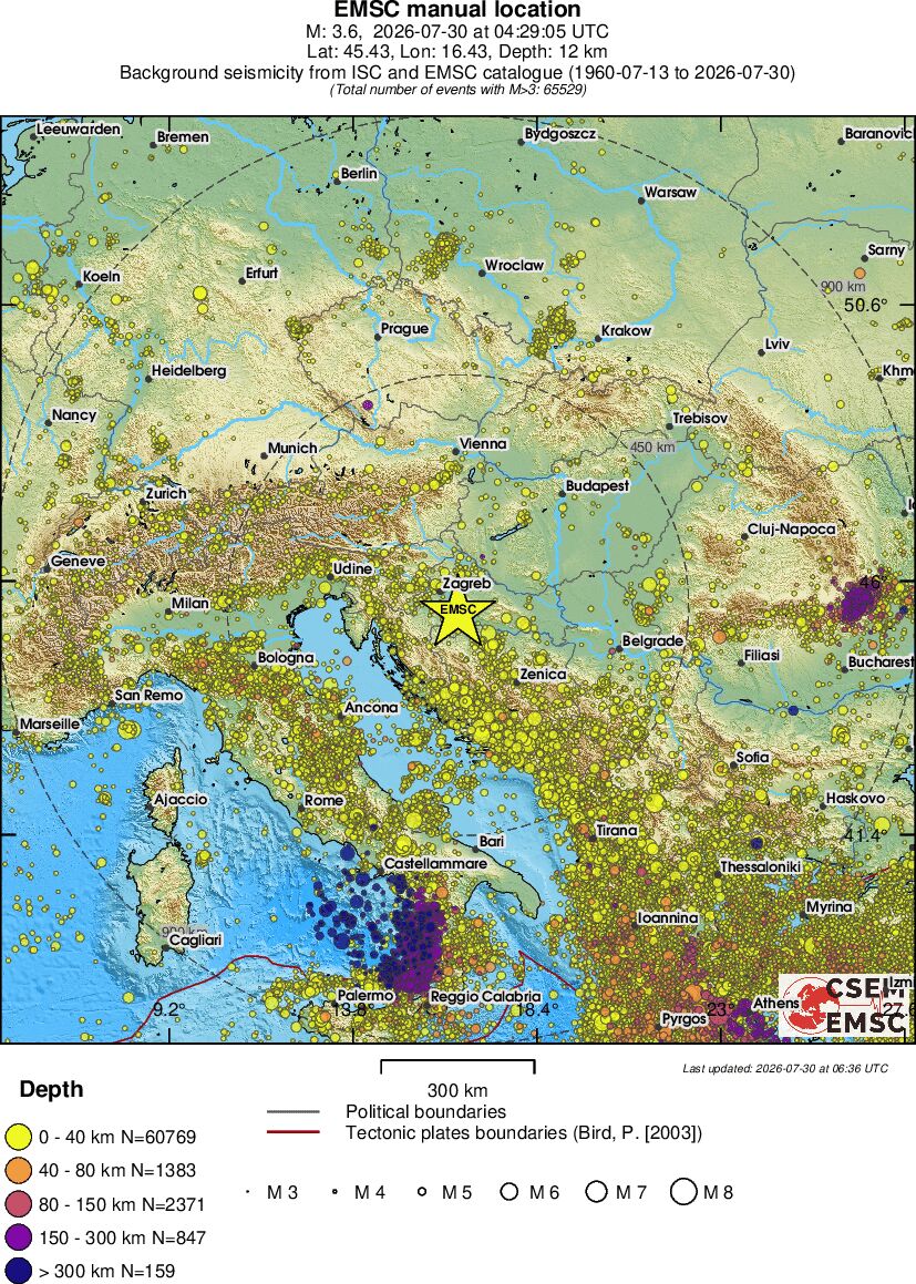 wide historical seismicity