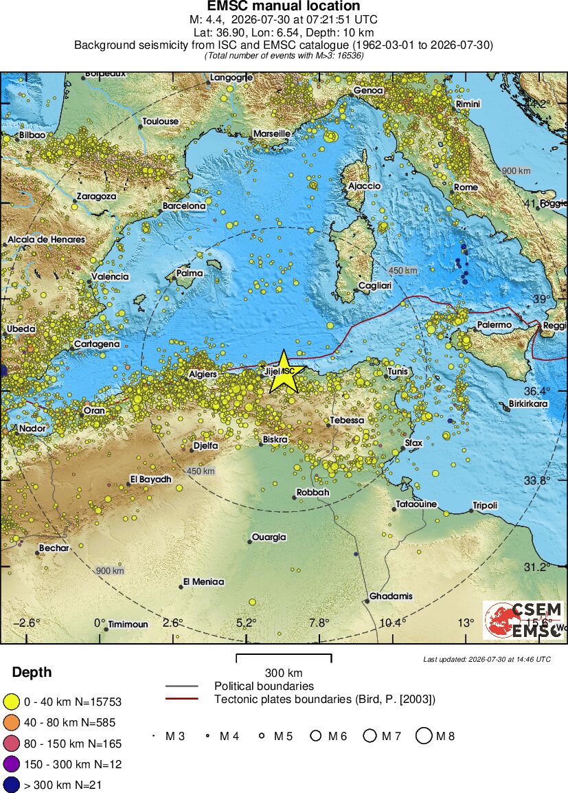 wide historical seismicity