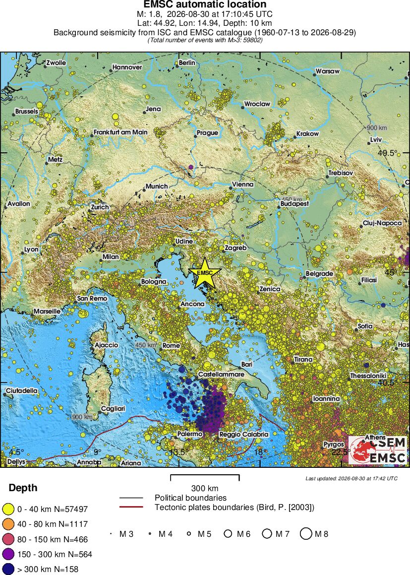 wide historical seismicity