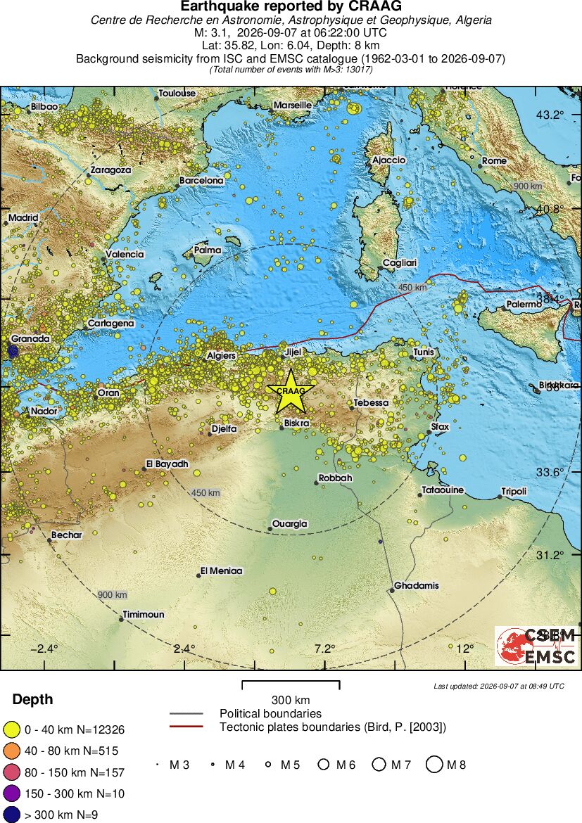 wide historical seismicity