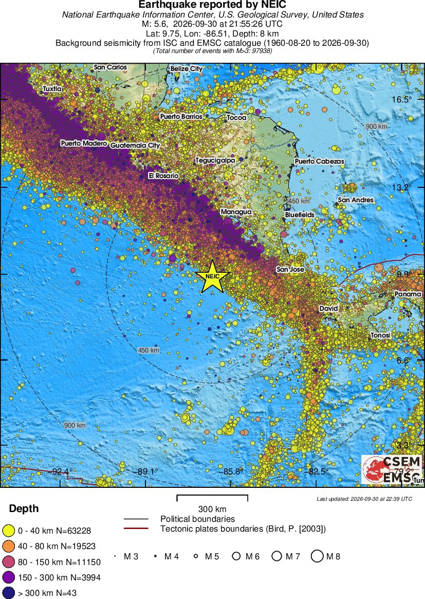 wide historical seismicity