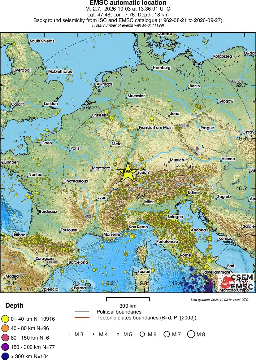 wide historical seismicity