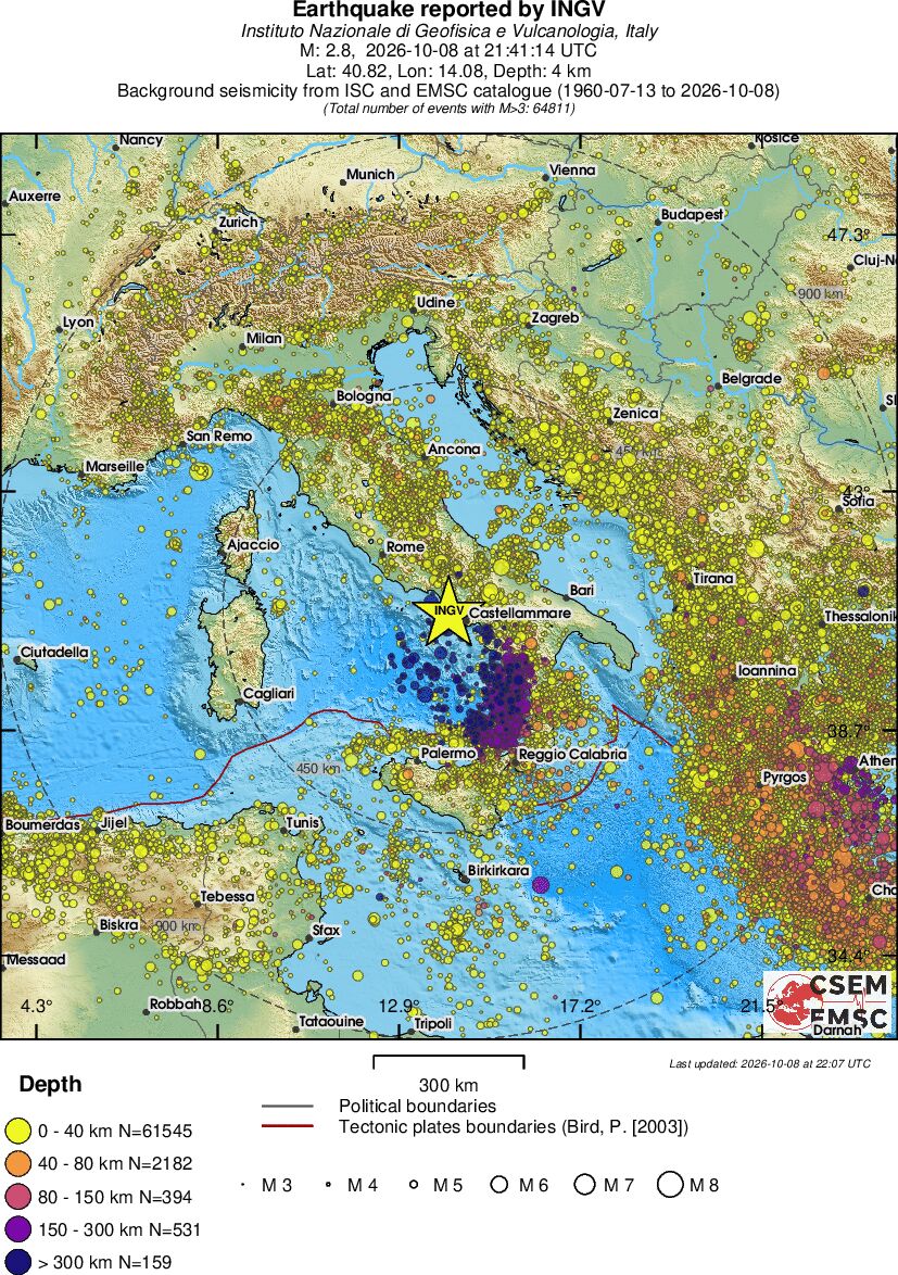 wide historical seismicity