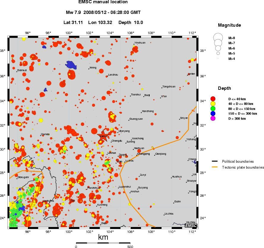 wide historical seismicity
