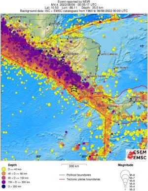 wide historical seismicity