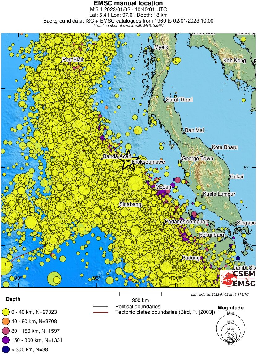wide historical seismicity