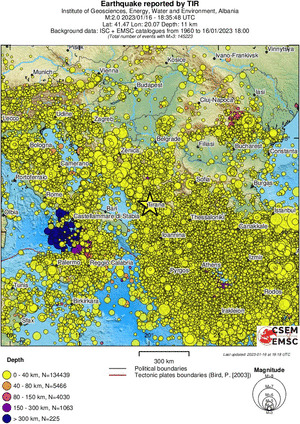 wide historical seismicity