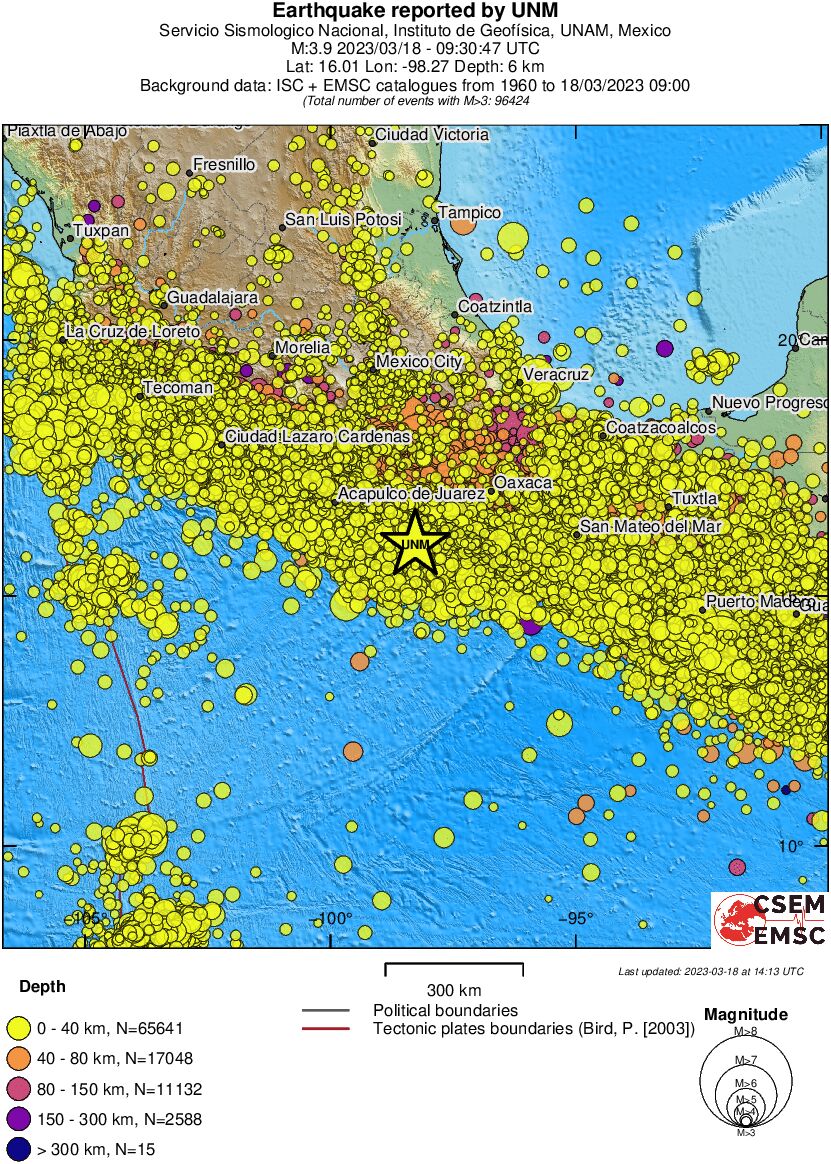 wide historical seismicity
