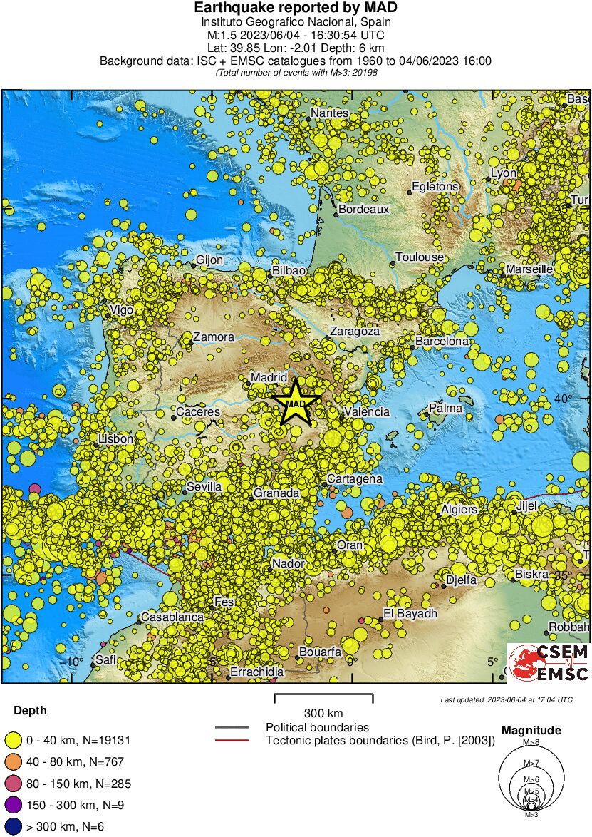 wide historical seismicity