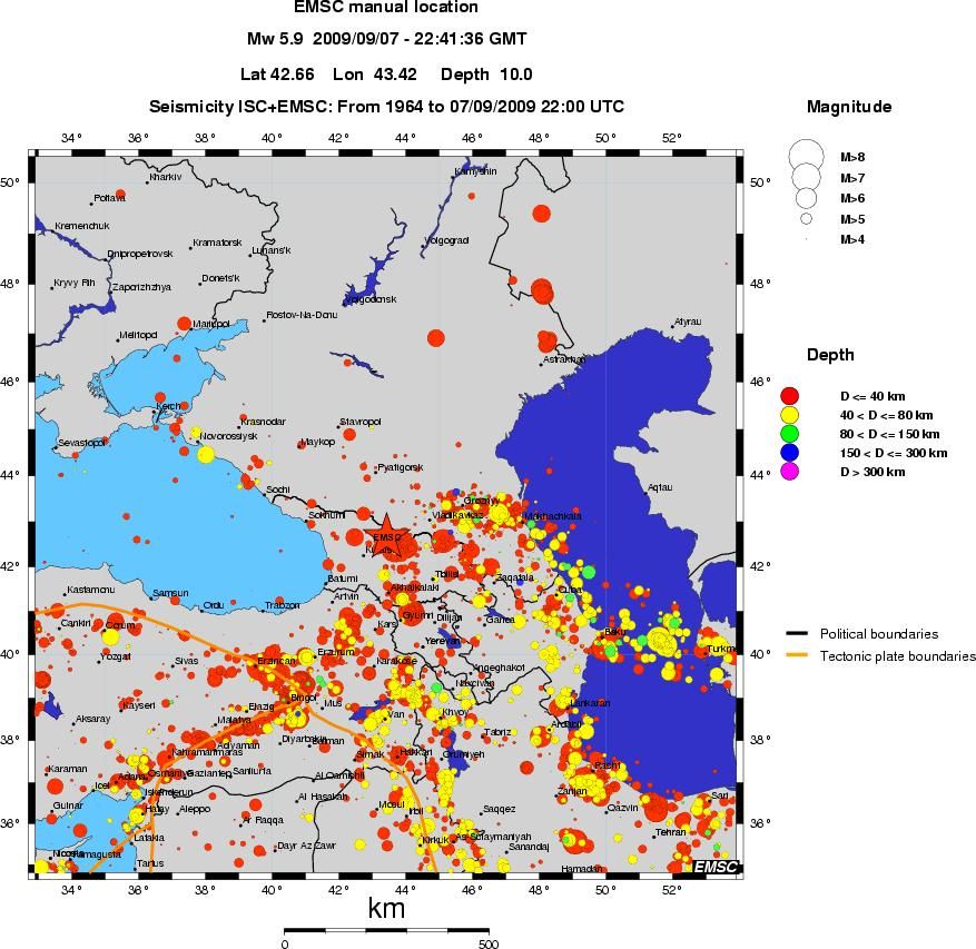 wide historical seismicity