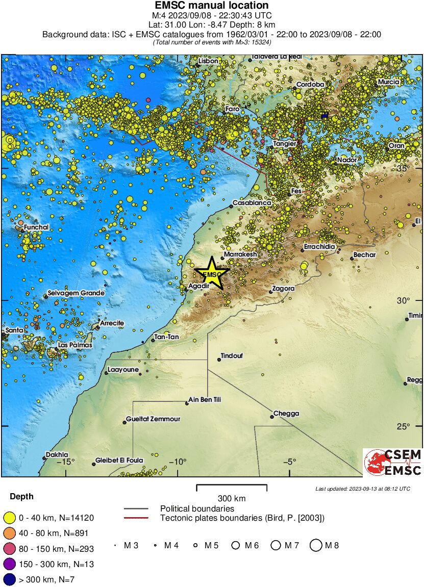 wide historical seismicity
