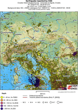 wide historical seismicity