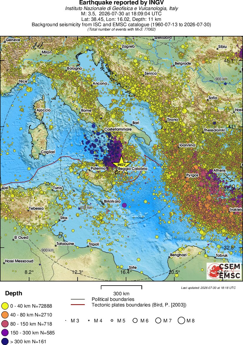 wide historical seismicity