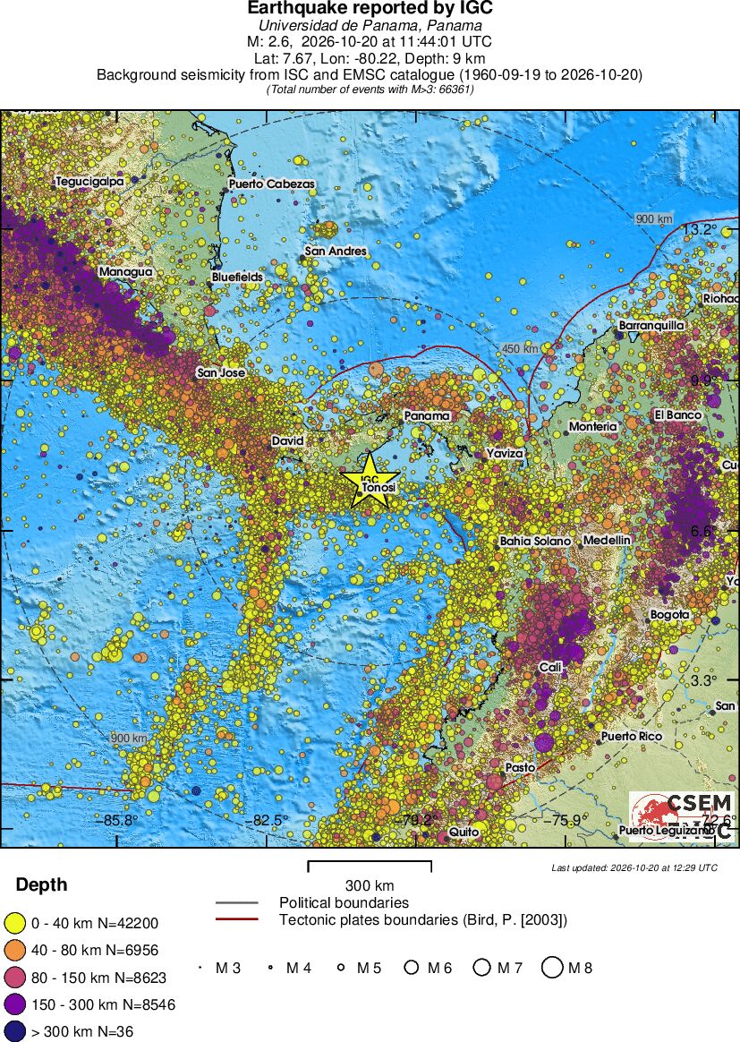 wide historical seismicity