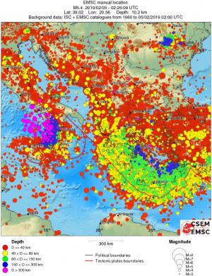wide historical seismicity