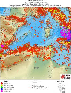 wide historical seismicity