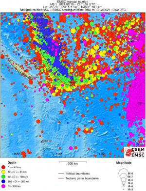 wide historical seismicity