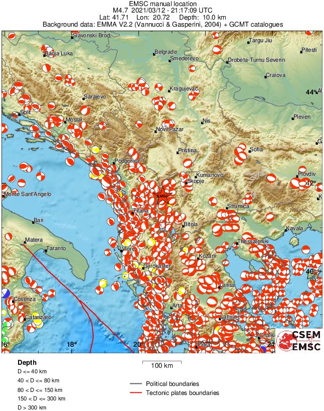 Regional moment Tensor